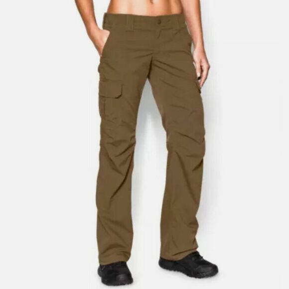 Under Armour Loose Fit Tactical Patrol Cargo Pant Sz 6 Utility Brown 1254097 251 - Picture 3 of 14